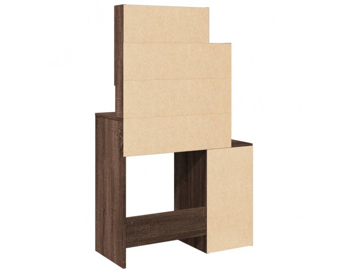 Sonata H Тоалетка с шкаф, кафяв дъб, 80x35x132 см