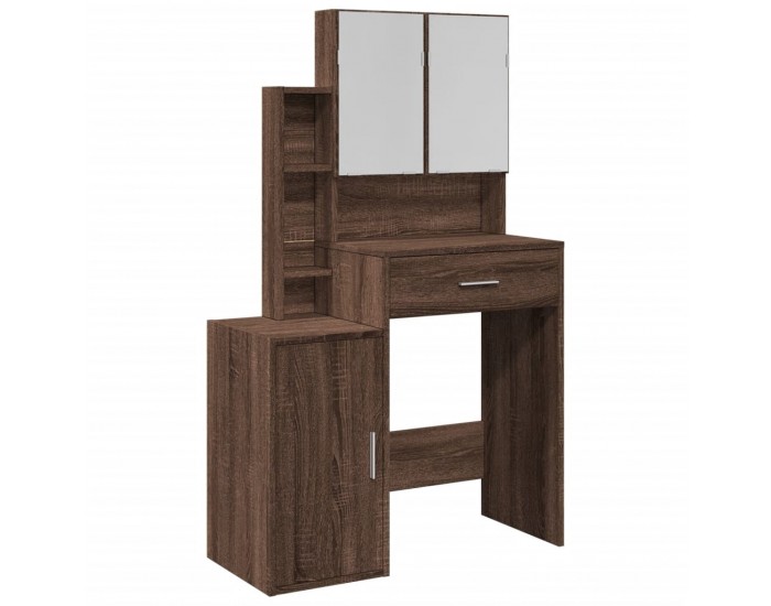 Sonata H Тоалетка с шкаф, кафяв дъб, 80x35x132 см