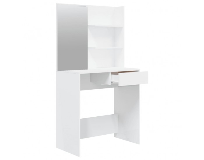 Sonata H Комплект тоалетка, бял гланц, 74,5x40x141 см Sonata H Комплект тоалетка, бял гланц, 74,5x40x141 см