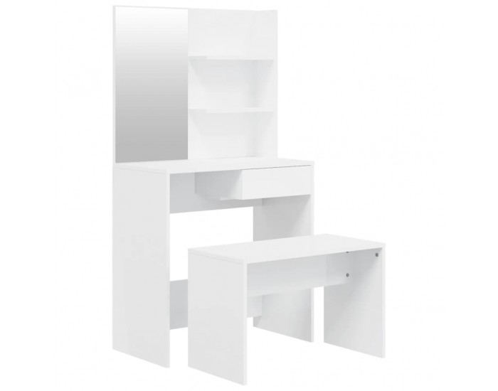 Sonata H Комплект тоалетка, бял гланц, 74,5x40x141 см Sonata H Комплект тоалетка, бял гланц, 74,5x40x141 см