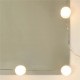 Sonata H Комплект тоалетка с LED, бяла, инженерно дърво