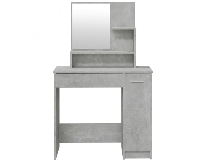 Sonata H Тоалетка с огледало, бетонно сива, 86,5x35x136 см