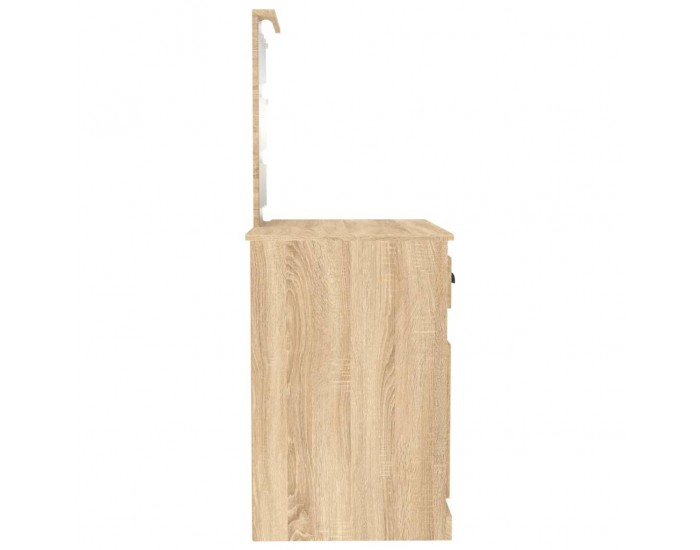 Sonata H Тоалетка с LED сонома дъб 90x50x132,5 см инженерно дърво