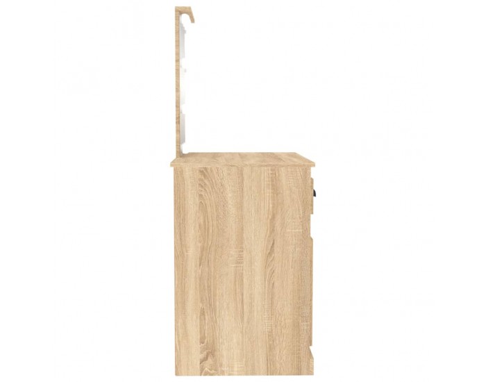 Sonata H Тоалетка с LED сонома дъб 90x50x132,5 см инженерно дърво