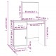 Sonata H Тоалетка, сива, 95x50x134 см, борово дърво масив Sonata H Тоалетка, сива, 95x50x134 см, борово дърво масив
