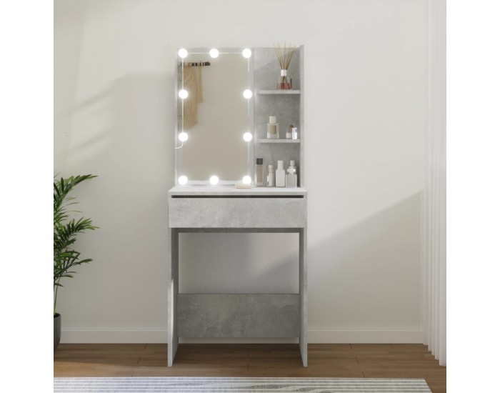 Sonata H Тоалетка с LED, бетонно сива, 60x40x140 см Sonata H Тоалетка с LED, бетонно сива, 60x40x140 см