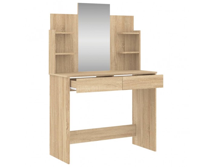 Sonata H Тоалетка с огледало, дъб сонома, 96x39x142 см