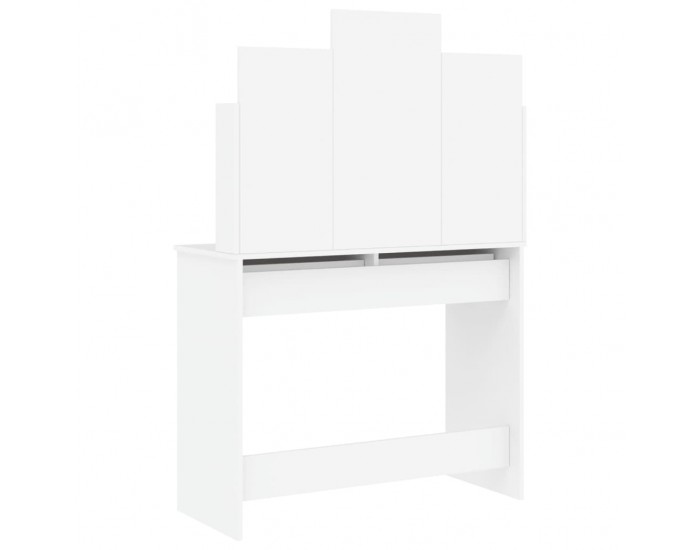 Sonata H Тоалетка с огледало, бяла, 96x39x142 см