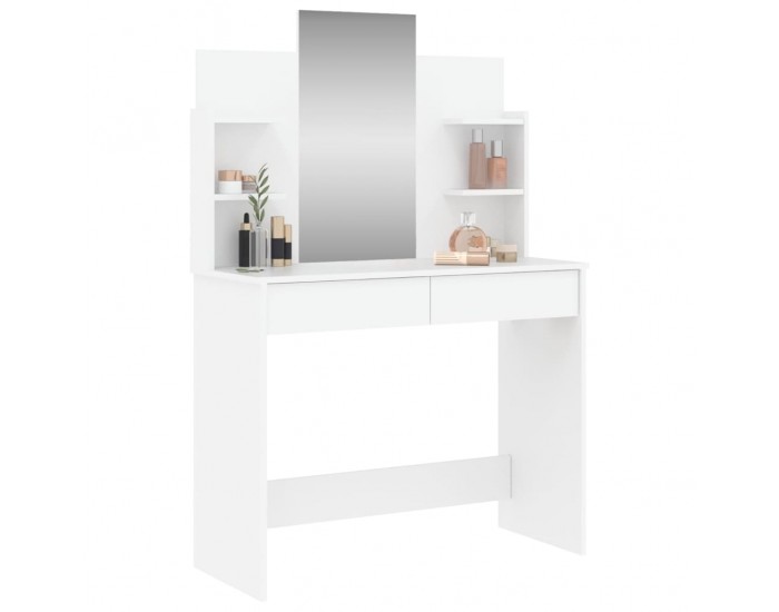 Sonata H Тоалетка с огледало, бяла, 96x39x142 см