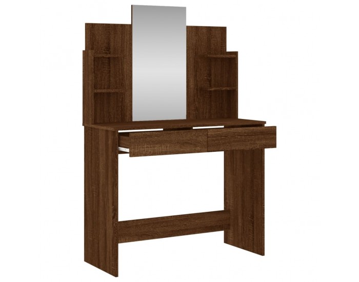 Sonata H Тоалетка с огледало, кафяв дъб, 96x39x142 см