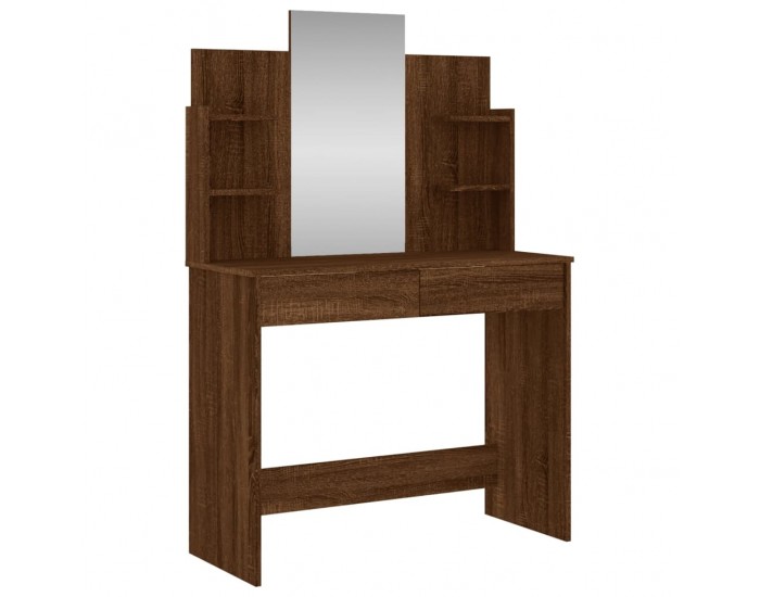 Sonata H Тоалетка с огледало, кафяв дъб, 96x39x142 см