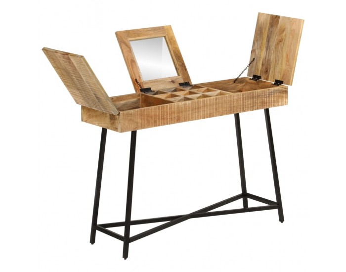 Sonata H Тоалетка, 105x35x75 cм, грубо мангово дърво масив и желязо