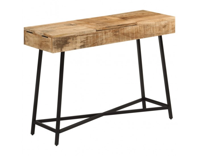 Sonata H Тоалетка, 105x35x75 cм, грубо мангово дърво масив и желязо