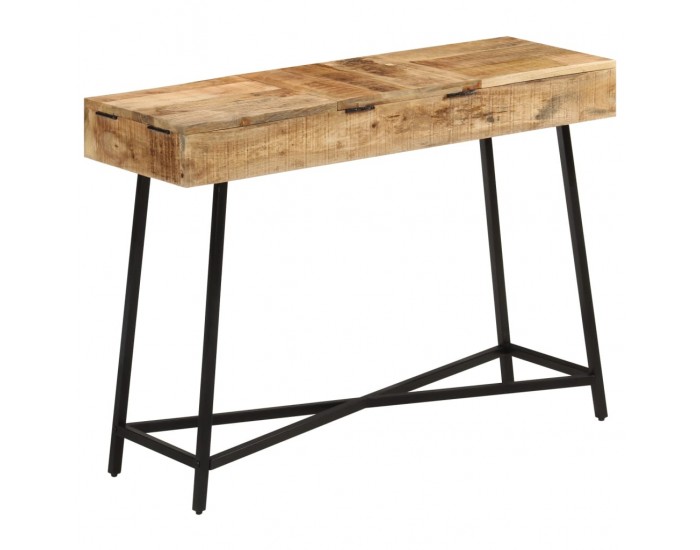 Sonata H Тоалетка, 105x35x75 cм, грубо мангово дърво масив и желязо