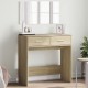 Sonata H Тоалетка с огледало, дъб сонома, 80x39x80 см Sonata H Тоалетка с огледало, дъб сонома, 80x39x80 см