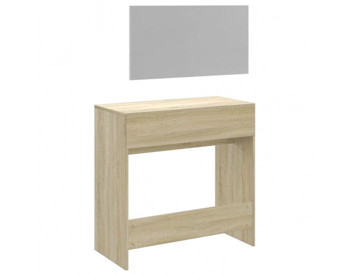 Sonata H Тоалетка с огледало, дъб сонома, 80x39x80 см Sonata H Тоалетка с огледало, дъб сонома, 80x39x80 см