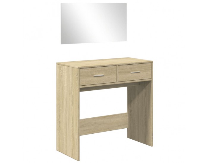 Sonata H Тоалетка с огледало, дъб сонома, 80x39x80 см Sonata H Тоалетка с огледало, дъб сонома, 80x39x80 см