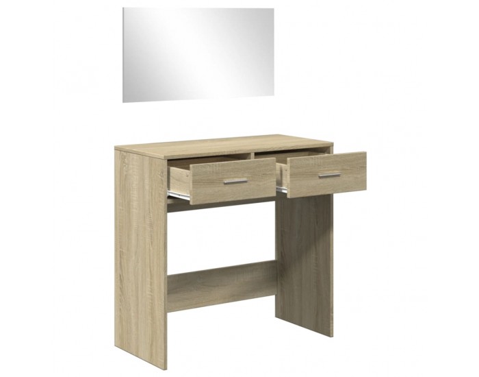 Sonata H Тоалетка с огледало, дъб сонома, 80x39x80 см Sonata H Тоалетка с огледало, дъб сонома, 80x39x80 см