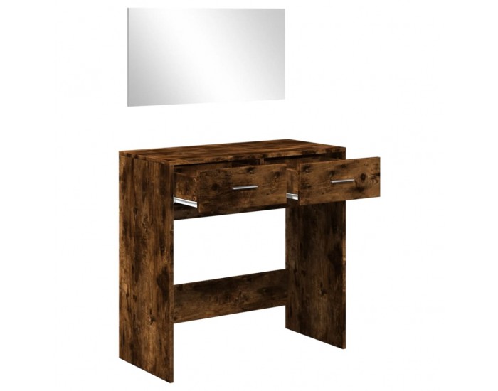 Sonata H Тоалетка с огледало, опушен дъб, 80x39x80 см