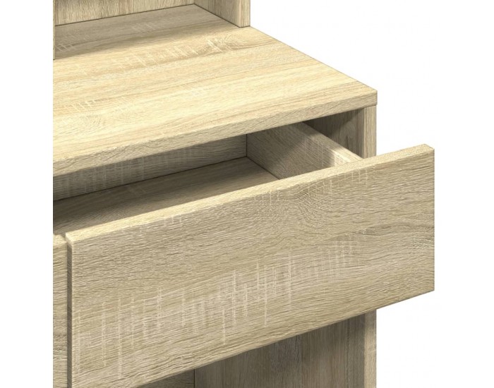 Sonata H Тоалетка с LED, дъб сонома, 80x41x144,5 см