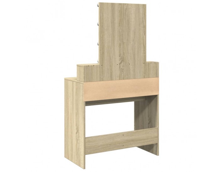 Sonata H Тоалетка с LED, дъб сонома, 80x41x144,5 см