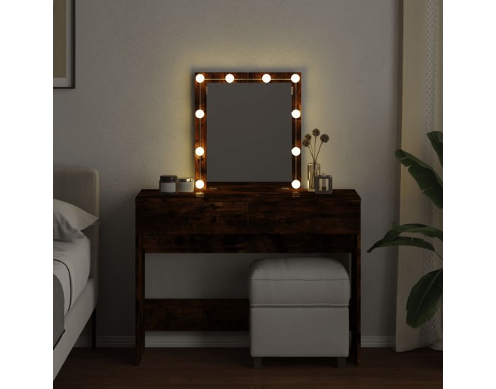 Sonata H Тоалетка с LED, опушен дъб, 100x40x130 см Sonata H Тоалетка с LED, опушен дъб, 100x40x130 см