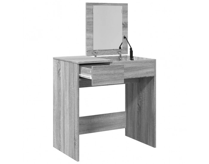 Sonata H Комплект тоалетка с огледало, сив сонома, 73x46,5x120 см Sonata H Комплект тоалетка с огледало, сив сонома, 73x46,5x120 см