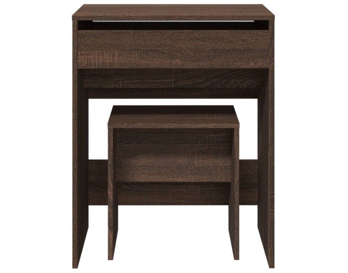 Sonata H Тоалетка и табуретка, кафяв дъб, 60x40x113,5 см