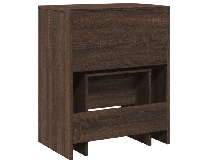 Sonata H Тоалетка и табуретка, кафяв дъб, 60x40x113,5 см