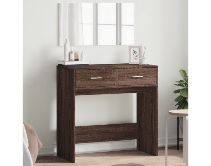 Sonata H Тоалетка с огледало, кафяв дъб, 80x39x80 см Sonata H Тоалетка с огледало, кафяв дъб, 80x39x80 см