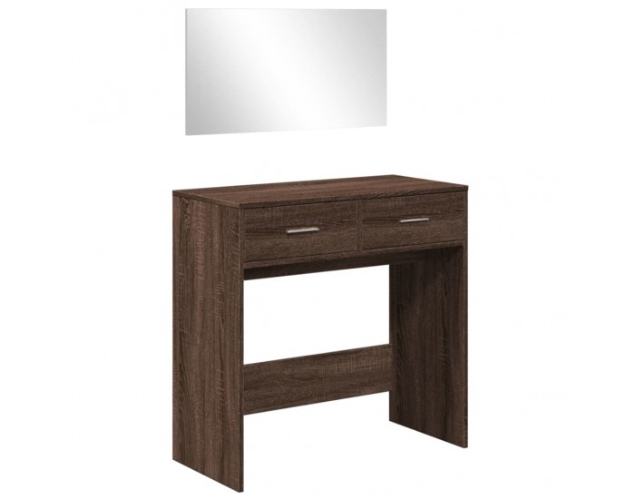Sonata H Тоалетка с огледало, кафяв дъб, 80x39x80 см Sonata H Тоалетка с огледало, кафяв дъб, 80x39x80 см