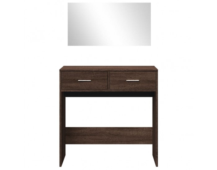 Sonata H Тоалетка с огледало, кафяв дъб, 80x39x80 см Sonata H Тоалетка с огледало, кафяв дъб, 80x39x80 см