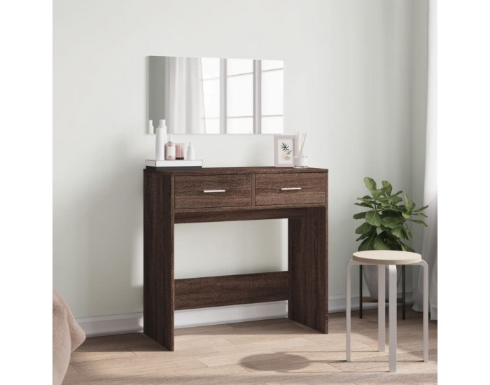Sonata H Тоалетка с огледало, кафяв дъб, 80x39x80 см Sonata H Тоалетка с огледало, кафяв дъб, 80x39x80 см