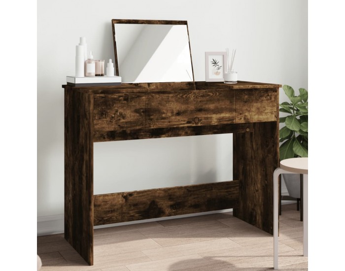 Sonata H Тоалетка с огледало, опушен дъб, 100x45x76 см Sonata H Тоалетка с огледало, опушен дъб, 100x45x76 см
