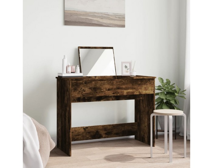 Sonata H Тоалетка с огледало, опушен дъб, 100x45x76 см Sonata H Тоалетка с огледало, опушен дъб, 100x45x76 см