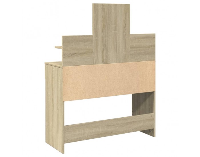 Sonata H Тоалетка с LED, дъб сонома, 100x40x130 см