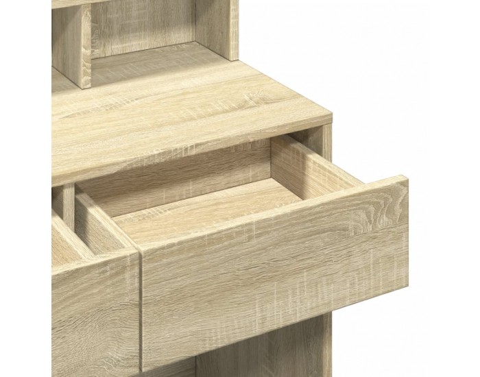 Sonata H Тоалетка с LED, дъб сонома, 80x41x134,5 см