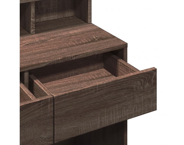 Sonata H Тоалетка с LED, кафяв дъб, 80x41x134,5 см