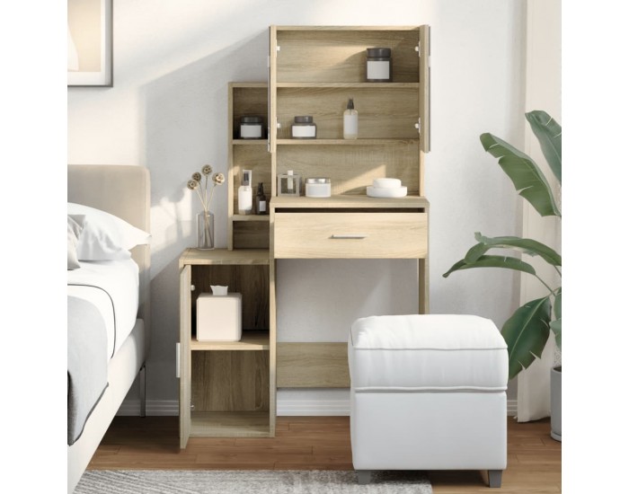 Sonata H Тоалетка с шкаф, дъб сонома, 80x35x132 см