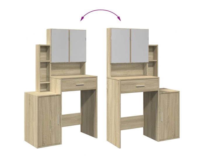 Sonata H Тоалетка с шкаф, дъб сонома, 80x35x132 см