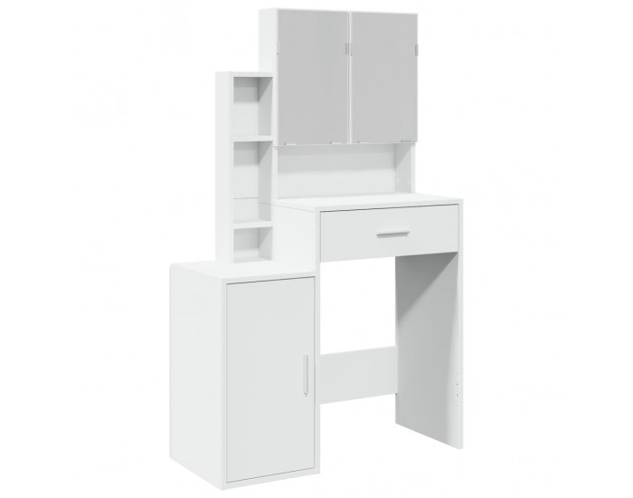 Sonata H Тоалетка с шкаф, бяла, 80x35x132 см