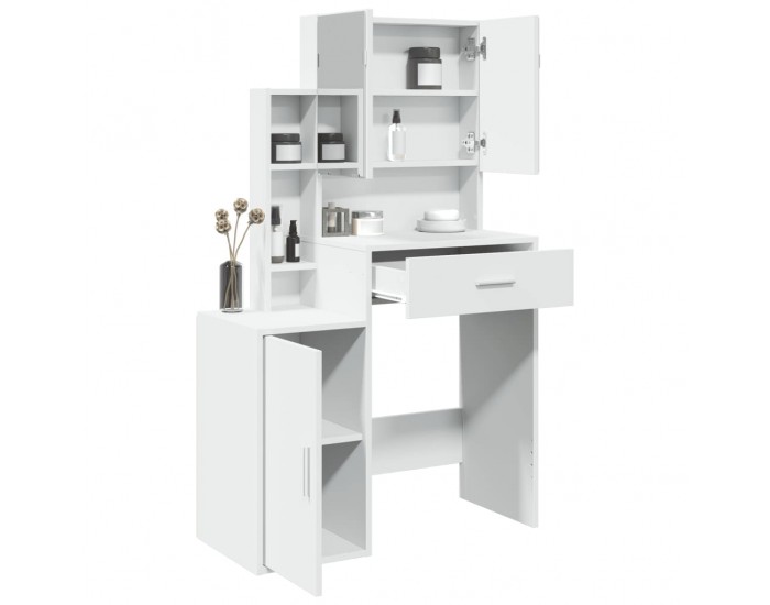 Sonata H Тоалетка с шкаф, бяла, 80x35x132 см