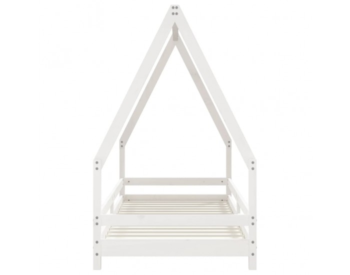 Sonata H Рамка за детско легло бяла 90x200 см масивна борова дървесина