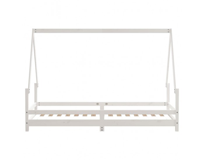 Sonata H Рамка за детско легло бяла 90x200 см масивна борова дървесина