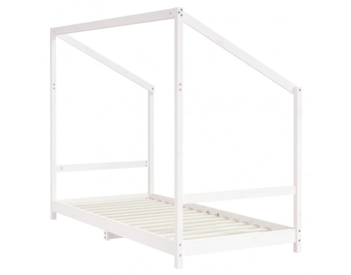 Sonata H Рамка за детско легло бяла 90x200 см масивна борова дървесина