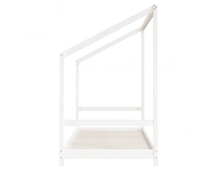 Sonata H Рамка за детско легло бяла 2x(90x200) см борово дърво масив