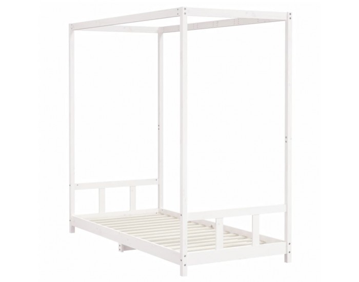 Sonata H Рамка за детско легло бяла 90x200 см масивна борова дървесина