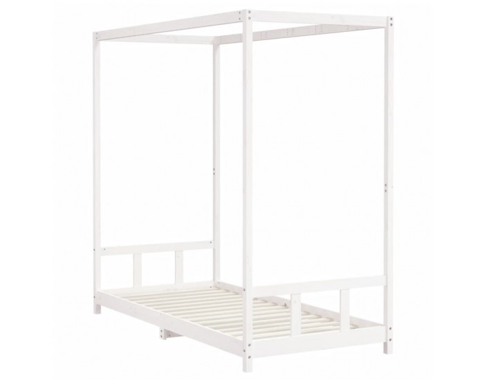 Sonata H Рамка за детско легло бяла 90x200 см масивна борова дървесина