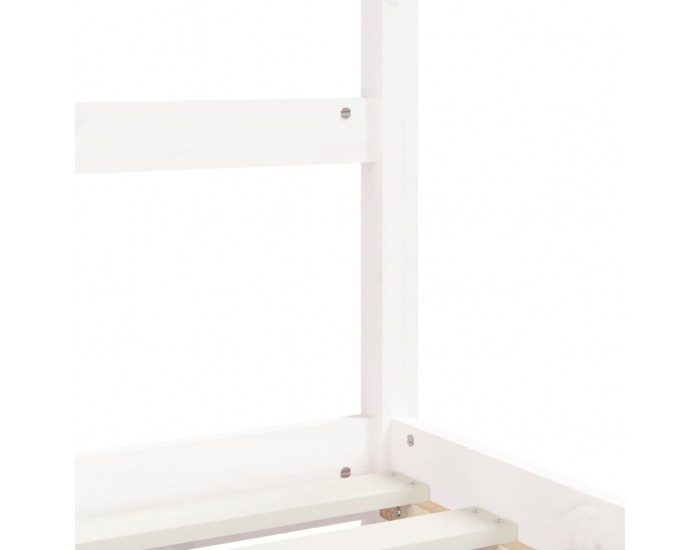 Sonata H Рамка за детско легло бяла 90x200 см масивна борова дървесина