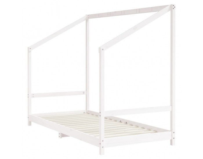 Sonata H Детска рамка за легло, бяла, 90x190 см, бор масив